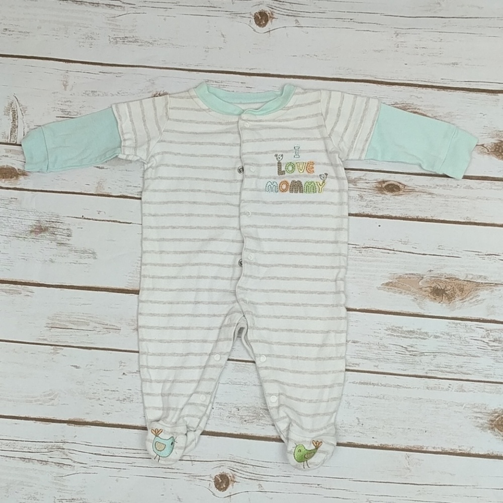 Babies R Us Striped "I Love Mommy" Onesie